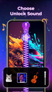 اسکرین شات 4 برنامه ZipLock - Zipper Lock Screen