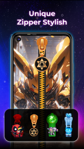 اسکرین شات 3 برنامه ZipLock - Zipper Lock Screen