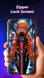 اسکرین شات 1 برنامه ZipLock - Zipper Lock Screen