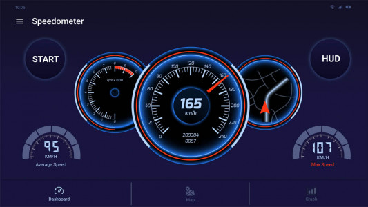اسکرین شات برنامه سرعت سنج - کیلومتر شمار 1