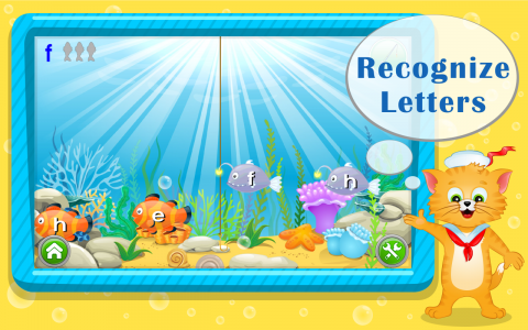 اسکرین شات 1 بازی Learn Letters with Captain Cat