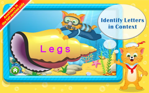 اسکرین شات 4 بازی Learn Letters with Captain Cat