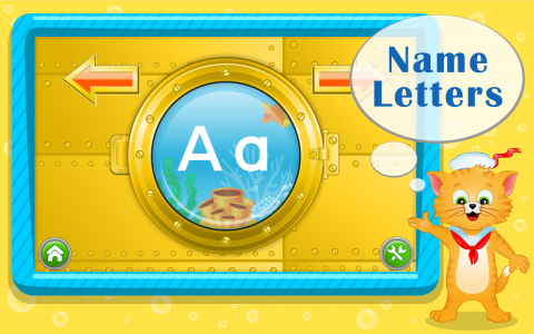 اسکرین شات 2 بازی Learn Letters with Captain Cat