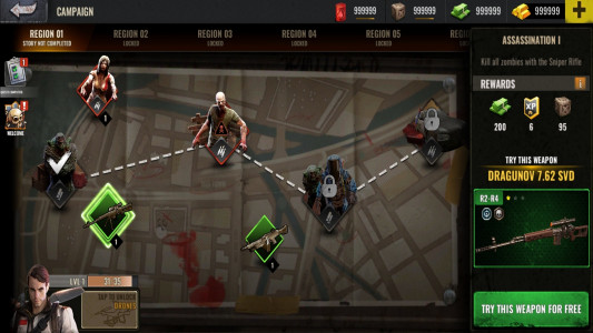 اسکرین شات بازی شکارچی زامبی‌ها | Zombie Survival 2